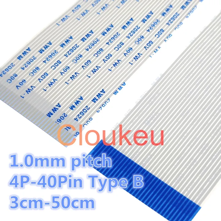 AWM 20624 80C 60V VW-1 FFC FPC flexible flat cable 1.0mm 3cm-50cm 4P ...