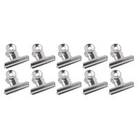 10pcs 38mm Metal Bulldog Grip Clips Food Bag Sealing Clamp File Ticket Binder Photo Money Organizer Kitchen Office School Supply