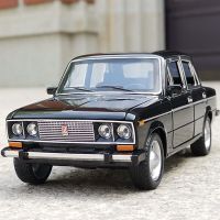 1:24 LADA โมเดลรถโลหะผสมรถคลาสสิกแบบหล่อขึ้นรูปของเล่นโลหะรถลากไฟสะสมเสียงและของขวัญสำหรับเด็ก