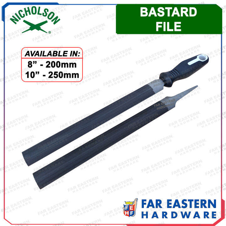 NICHOLSON Bastard File Half Round File 8" 10" Lazada PH