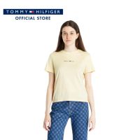 Tommy Hilfiger เสื้อยืดแขนสั้นผู้หญิง รุ่น DW0DW15447 ZHO - สีเหลือง