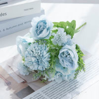 Artificial Flowers Silk Hydrangea Christmas Decorations for Home Garden Party Wedding Bridal Accessories Clearance Fake Peony