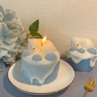 【CW】Ins Table Decor Cake Shaped Scented Candle Party Decorations Events Souvenir Candles Baby Shower Birthday Gifts Votive Candle