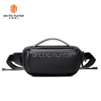 ARCTIC HUNTER Men Waist Bag Pack Purse Casual Large Capacity Phone Belt Bag Oxford Cloth Travel Phone Bag Black Waterproof Bag