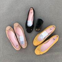 There are surprises for foreign trade large-size bowknot flat shoes womens spring and autumn 2021 new sweet and versatile ballet shoes 【QYUE】