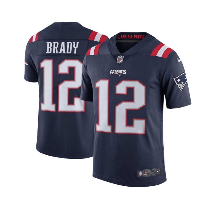 New England Patriots #12 Tom Brady Color Rush Legend Home Jersey - Navy