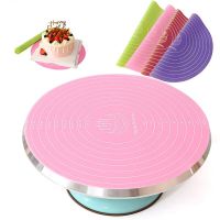 Cake Turntable Pat Silicone Baking Mat For Cake with Size Non-stick High Temperature Resistant Bake Tool Kitchen Gadget Bread Cake  Cookie Accessories