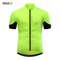 WOSAWE Mens Cycling Jersey Short Sleeves Breathable Cool Bicycle Bike Shirt Summer Quick Dry MTB Road Biking Jersey Men