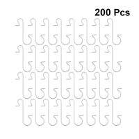 200pcs S Shape Hook Christmas Decorations Pothook Decorative Hanger Hooks Supplies Small S Shape Hooks