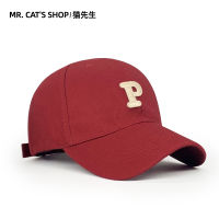 Mr. Cat In The Tavern S New P Letter Baseball Cap Korean Version Of The Student Peaked Cap Outdoor Sunshade Sunscreen Hat Female