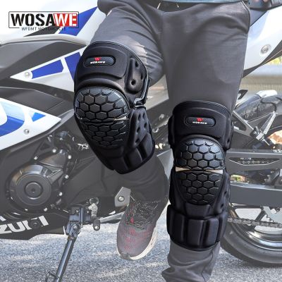WOSAWE Motorcycle Knee Pads Motocross Skating Knee Pads Riding Protection Bike Racing Off-road Protection Adjustable Knee Shin Protection