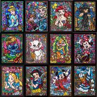 Disney Mickey Duck Princess Diamond Painting Stitch Mosaic Embroidery Couple Childrens Kids DIY Room Decor Birthday Gifts 2023
