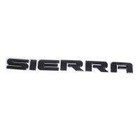 For GMC SIERRA Emblem Badge Rear Tailgate Trund Lid Glossy Black OEM Nameplate