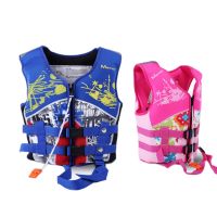 2019 Age 4-10 Kids Life Vest Water Sports Foam Life Jacket For Children Drifting Swimming Surfing Jacket With Survival Whistle