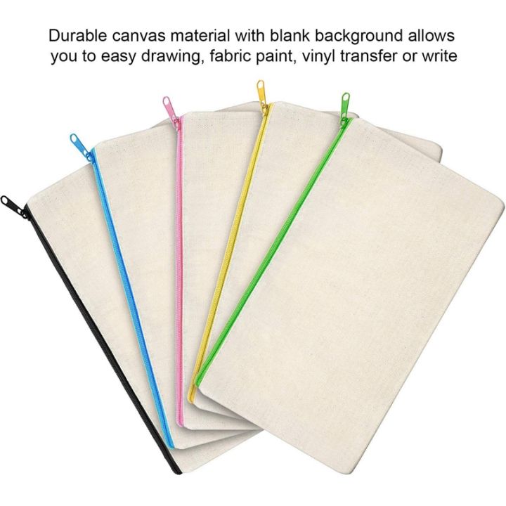 80pcs-canvas-cosmetic-bag-canvas-zipper-bag-pencil-case-diy-travel-handmade-bag-diy-craft-school-multicolor-zipper