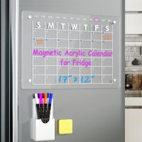 ☞✹ Magnetic Acrylic Board for The Refrigerator Daily Weekly Monthly Planner Marker Board Dry Erase Magnetic Calendar Memo Board
