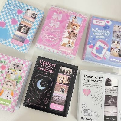 Korean ins Cute Four-grid Card Photo Album Idol Star Film Collect Book Storage Photocard Holder Kpop Polaroid Album Stationery