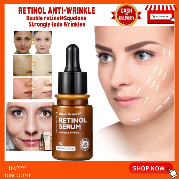 VIBRANT GLAMOUR Retinol Serum Anti-aging Brightening Moisturizing ...