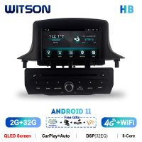 WITSON เครื่องเสียงรถยนต์มัลติมีเดีย GPS เครื่องเล่นวิทยุในรถยนต์7หน้าจอขนาดนิ้วสำหรับ RENAULT Megane 3 Fluence 2009-2011 Carplay Android วิทยุจีพีเอส BT