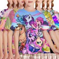 Cartoon Animation Horse Kids T-Shirt Girls Shirt Short Sleeve Polaroid