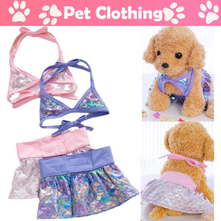 Pet Clothing Pets Bikini Set Cute Mermaid Bikini Summer Cool Pet Vest pet-clothing-pets-bikini-set-cute-mermaid-bikini-summer-cool-pet-vest
