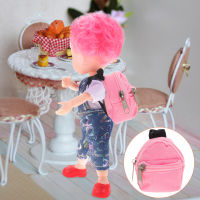 Hemoton Doll Mini Backpack Decorative Doll Schoolbag Doll Polyester Backpack Decor