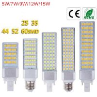 【❉HOT SALE❉】 mian885 หลอดไฟ Led G24 5W 7W 9W 12W 15W สปอตไลท์หลอดไฟข้าวโพด E27 Smd 5050สปอตไลท์180องศา Ac85-265v ปลั๊กไฟแนวนอน