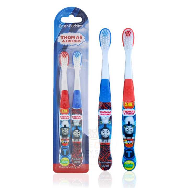 Brush Buddies Thomas &amp; Friends Toothbrushes (2-Pack) แปรงสีฟันสำหรับเด็ก