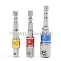 ☄┇☇ kool 3 Pcs Power Screwdriver Driver Socket Bit Adapter Drill 1/4 3/8 1/2 Hex Shank