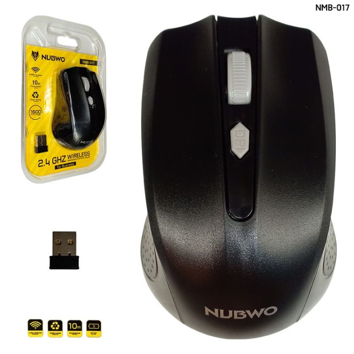 nubwo-nmb-017-mouse-wireless-เม้าส์-คลิ๊กไม่มีเสียง-ไร้เสียง-เมาส์ไร้สาย