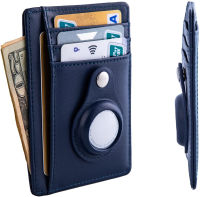 New Fashion Card Bag AirTag Mens Wallet Anti-theft Brush Airtag Card Bag Protective Case MKI0