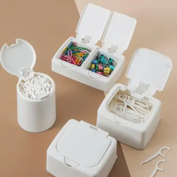 Portable Travel Transparent Storage Box Toothpick Cotton Swab Band-aid Mini  Organizer Classification Finishing Box Container