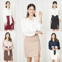 Miss Office (Best Seller) กระโปรงดินสอผ่าหน้า (MS-005)