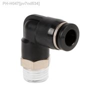 Pneumatic Connector Elbow Fittings Quick Joint 4 6 8 10 12 16mm OD Hose Tube M8 1/8 1/4 3/8 1/2 BSPT Male Thread