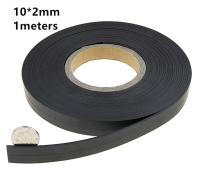 1meters a roll 10x2mm Flexible Soft Magnetic Rubber Magnet Strip Tape for Home doors and windows Office equipment