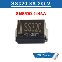 20pcs SS320 SS3200 SMA/DO-214AC SS320B SMB/DO-214AA SS320C SMC/DO-214AB 3A 200V Schottky Diode new original