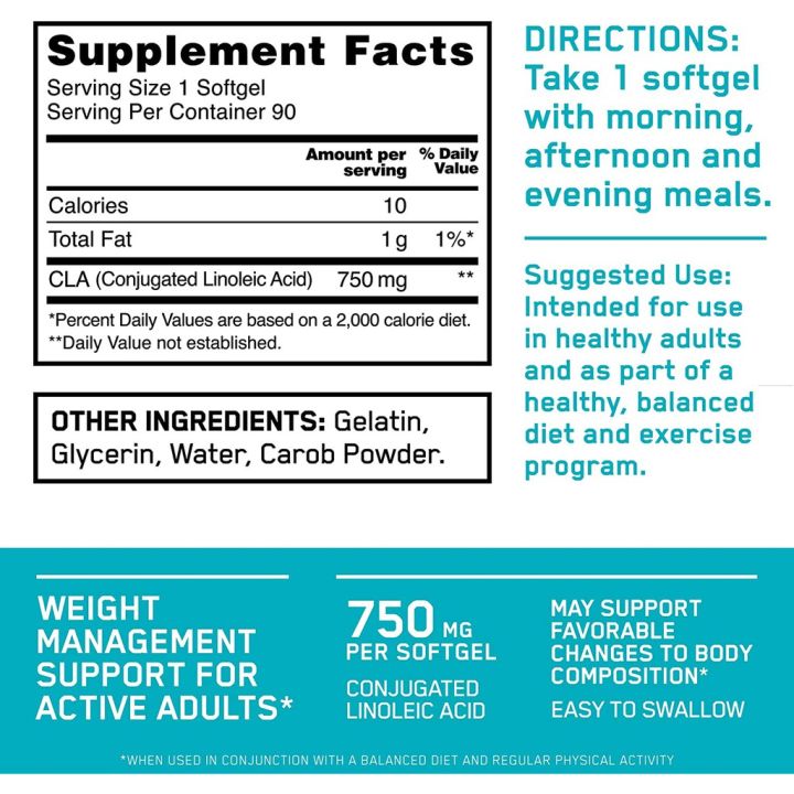 optimum-nutrition-cla-90เม็ด-แพ็คเกจใหม่ล่าสุด