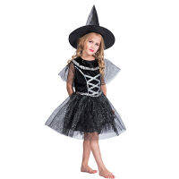 Halloween Stage Costumes Kindergarten Children’s Little Witch Hooded Cute Dress Birthday Gift Party Role-playing Suit