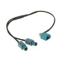 One Fakra Female to Two Fakra Male Conversion Cable Radio Antenna amplifier Adapter Connector Universal