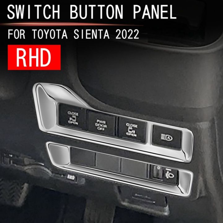 car-multi-function-button-decorative-frame-cover-trim-for-toyota-sienta-10-series-2022-2023-rhd