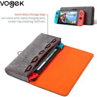 Vogek Switch Felt Storage Bag Game Console Protective Cover Multifunction Game Card Charging Cable Case For Nintendo Switch Cases Covers