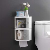 Creative Toilet Paper Holder Shelf Waterproof Wall Mount Toilet Paper Tray Roll Paper Tube Storage Box Creative Tray Tissue Box