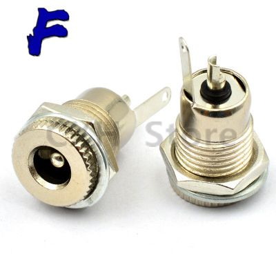 1/2/5/10pcs DC-099 5.5mm x 2.1mm 2.5mm DC Power Jack Socket DC099 Female Panel Mount Connector Metal 5.5*2.1 5.5*2.5  Wires Leads Adapters