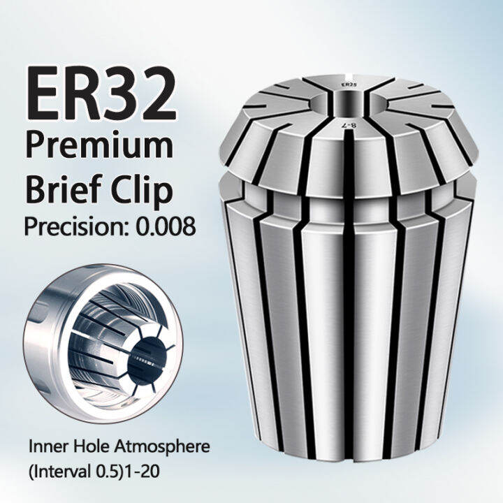 thumbnail image 2 of TJR ER32 Collet, 1/8" - High Precision Tool Holder For CNC Milling & Machining, Accuracy 0.015mm 2 of 12
