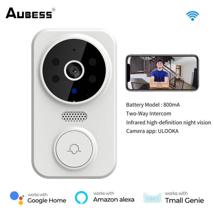 Aubess M8 Smart Video Doorbell Waterproof IP54 WiFi Outdoor Wireless