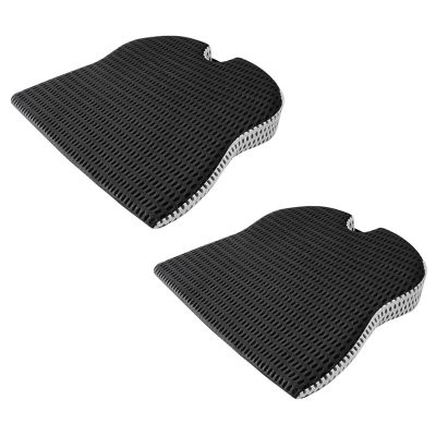 2X Car Wedge Seat Cushion for Car Driver Seat Office Chair Wheelchairs Memory Foam Seat Cushion-Orthopedic Support