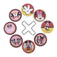 6/8Pcs Disney Mickey Mouse Diamond Painting Coaster DIY Diamond Mosaic Drink Cup Cushion Table Placemat Insulation Pad HomeDecor