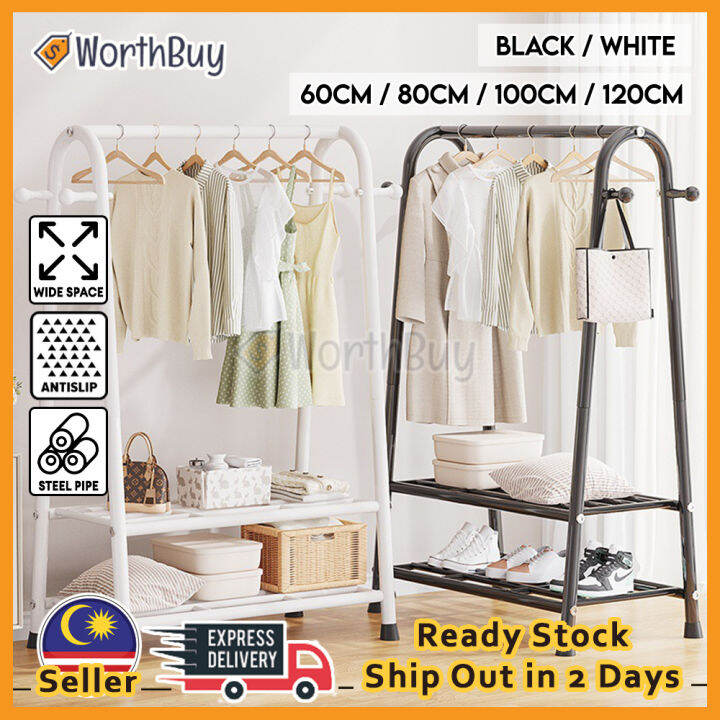 Worthbuy Rak Baju Multipurpose Clothes Hanger 多用途晾衣架 Rak Jemuran Rak ...