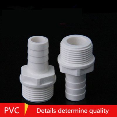 【YF】❣✴  Plastic Hose Fitting 6mm 8mm 10mm 12mm Barbed Tail 1/2  3/4 BSP Male Thread Joint Coupling Pipe Fittings 1 Pcs