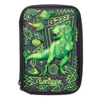 [คลังสินค้าพร้อม] [ต้นฉบับ] Smiggle ด้านข้าง Hardtop กล่องดินสอเครื่องเขียนกล่องเก็บของไอศครีมไดโนเสาร์กลกล่องใหญ่โรงเรียน